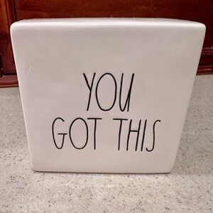 Rae Dunn Ceramic Decor - Artisan Collection You Got This Shelf Sitter